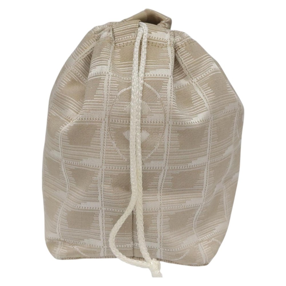 CHANEL New Travel Line Purse Pouch Nylon Beige CC Auth yk17133 - Picture 3 of 16
